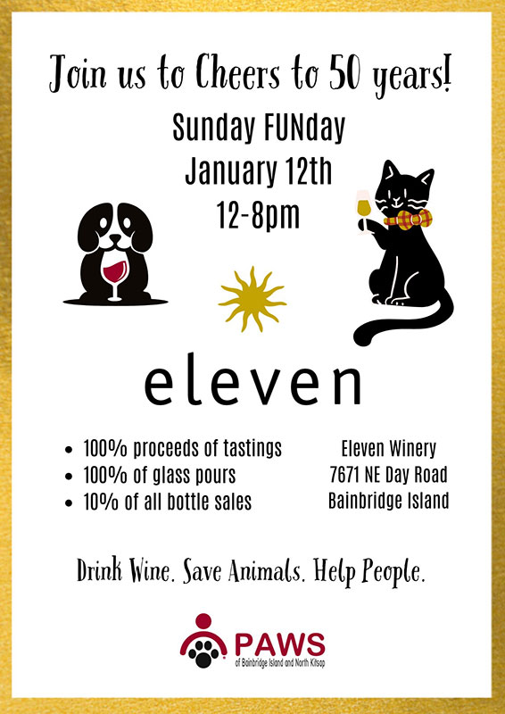 Eleven Winery benefit poster
